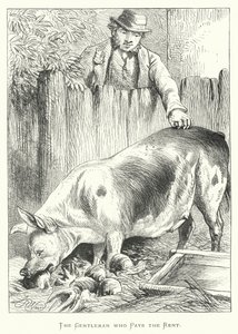 Dżentelmen, który płaci czynsz autorstwa Harrison William Weir