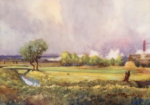 Pola golfowe: Carnoustie, "Ameryka Południowa" (kolorowa litografia)