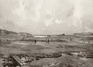 Pola golfowe: Bude, dołek "Nursery Maid" (litografia)