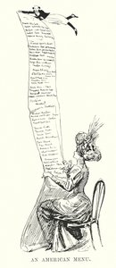 Menu amerykańskie (litografia)