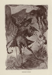 Ilustracja do książki Barnaby Rudge autorstwa Charlesa Dickensa (litografia)