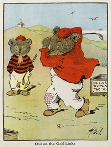 Out on the Golf Links (kolor lito) autorstwa Harry B Neilson
