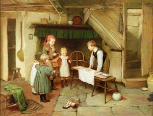 Wizyta w cukierni (olej na płótnie) (zob. też 17194)