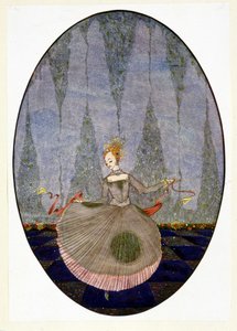 Dançando no chão como ninguém ainda havia dançado - no polimento “A Pequena Sereia” de Andersen autorstwa Harry Clarke