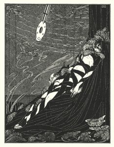 Edgar Allan Poe: The Pit and the Pendulum (litografia) autorstwa Harry Clarke