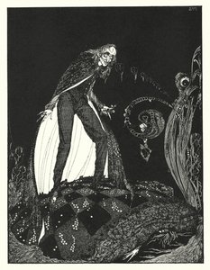 Edgar Allan Poe: The Tell-Tale Heart (litografia) autorstwa Harry Clarke
