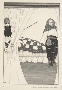 Wielki Mikołaj i Mały Mikołaj. To zły człowiek, ten człowiek. autorstwa Harry Clarke