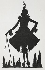 Ilustracja do opowiadania „Riquet z kępką”. autorstwa Harry Clarke