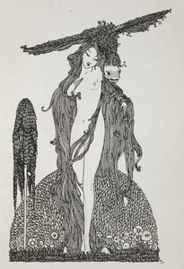 Ilustracja do opowiadania „skóra osła”. autorstwa Harry Clarke