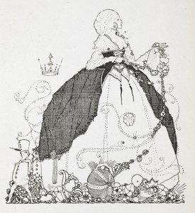 Ilustracja do opowiadania „Wróżka”. autorstwa Harry Clarke
