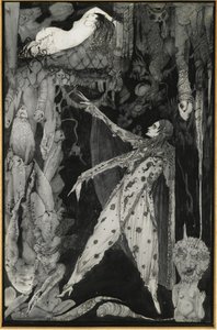 Ilustracja do Goethesa Fausta, 1924-1925 autorstwa Harry Clarke