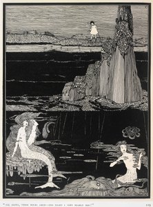 Syreny, ilustracja z „Bardzo prawie” Queenie Scott-Hopper autorstwa Harry Clarke
