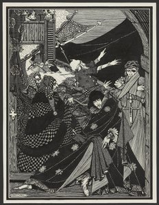 Wiadomość znaleziona w butelce, 1918 autorstwa Harry Clarke