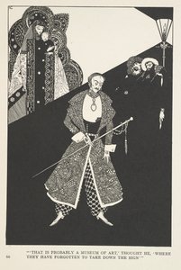 Kalosze Fortuny. „To chyba Muzeum Sztuki” – pomyślał – „gdzie zapomnieli zdjąć tabliczkę”. autorstwa Harry Clarke