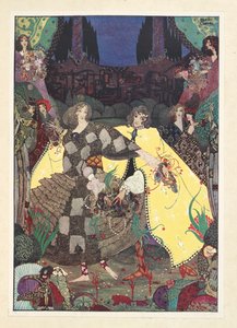Ogród Raju. „Teraz zaczniemy tańczyć!” wołały wróżki. autorstwa Harry Clarke
