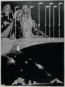 The Pit and the Pendulum, c.1923 (pióro i atrament) autorstwa Harry Clarke