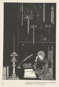 Królowa Śniegu. Był tak mądry, że potrafił wykonywać arytmetykę mentalną aż do ułamków zwykłych. autorstwa Harry Clarke