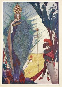 Królowa Śniegu. Kay i Królowa Śniegu. autorstwa Harry Clarke