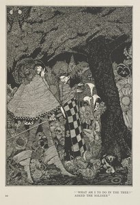 Pudełko Tindera „Co mam robić na drzewie?” zapytał żołnierz. autorstwa Harry Clarke