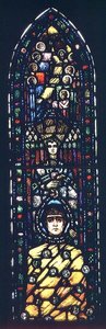 Judasz Nieszczęśliwy (witraż) autorstwa Harry Clarke