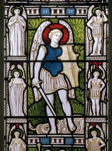 Minley, St Andrew, James Powell & Sons, Harry Ellis Wooldridge, Archanioł Michał, 1870