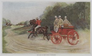 Dog-cart en Demi-poste, a lAnglaise (wózek dla psa w stylu angielskim)