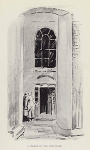 Róg dziedzińca autorstwa Harry Furniss