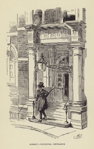 Albany, główne wejście autorstwa Harry Furniss