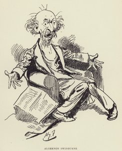 Algernon Swinburne autorstwa Harry Furniss