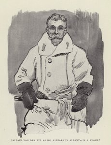 Kapitan Van der Byl pojawia się w Albany, w kadrze! autorstwa Harry Furniss