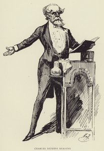 Czytanie Charlesa Dickensa autorstwa Harry Furniss