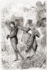 Estella i Pip w ogrodzie panny Havisham. "