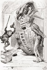 Ilustracja do The Old Curiosity Shop Charlesa Dickensa autorstwa Harry Furniss