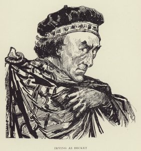 Irving jako Becket autorstwa Harry Furniss