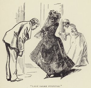 Lady Sarah Furnival autorstwa Harry Furniss
