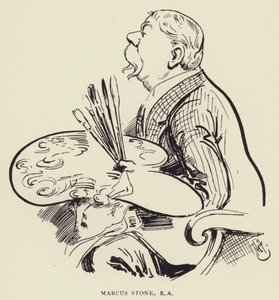Marcus Stone, RA autorstwa Harry Furniss