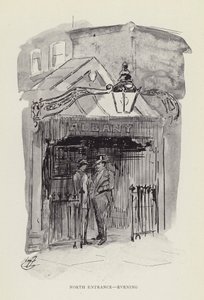 Wejście północne, wieczór autorstwa Harry Furniss