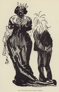 Sir William i Lady Wilde autorstwa Harry Furniss