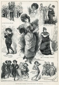 Szkice z Cierpliwości w Operze Comique (grafika) autorstwa Harry Furniss