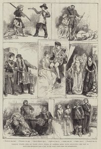 Tableaux Vivants z powieści Sir Waltera Scotta, w Cromwell House, South Kensington