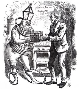Tani koszt gazu. autorstwa Harry Furniss