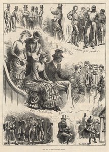 Koniec sezonu krykieta (grawerowanie) autorstwa Harry Furniss