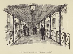 Słynna kryta droga, The Rope Walk autorstwa Harry Furniss