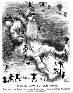 Tribute Dew to Ben Nevis, 1883 autorstwa Harry Furniss