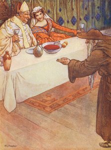 A Lay of St Nicholas (kolorowa litografia) autorstwa Harry George Theaker
