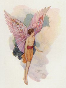 Ikar (kolorowa litografia) autorstwa Harry George Theaker