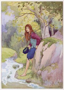Ilustracja dla Don Kichota (kolorowa litografia) autorstwa Harry George Theaker