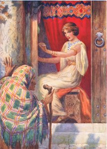 "Królowa Frigga i Beldame" z książki "Baldur the Belobed" zilustrowanej w książce "Children