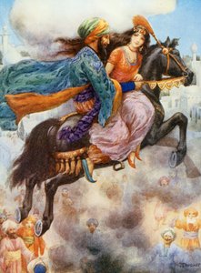 The Princess Returns to Persia (Księżniczka wraca do Persji), ilustracja z książki "Children