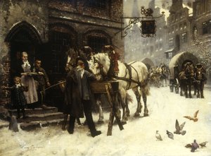 Poza wioską Inn autorstwa Harry Jochmus